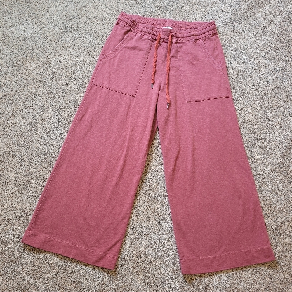 Sundry Womens Wide Leg Cropped Pull On Pants Size 4 - Picture 2 of 8
